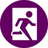 emergency exit icon