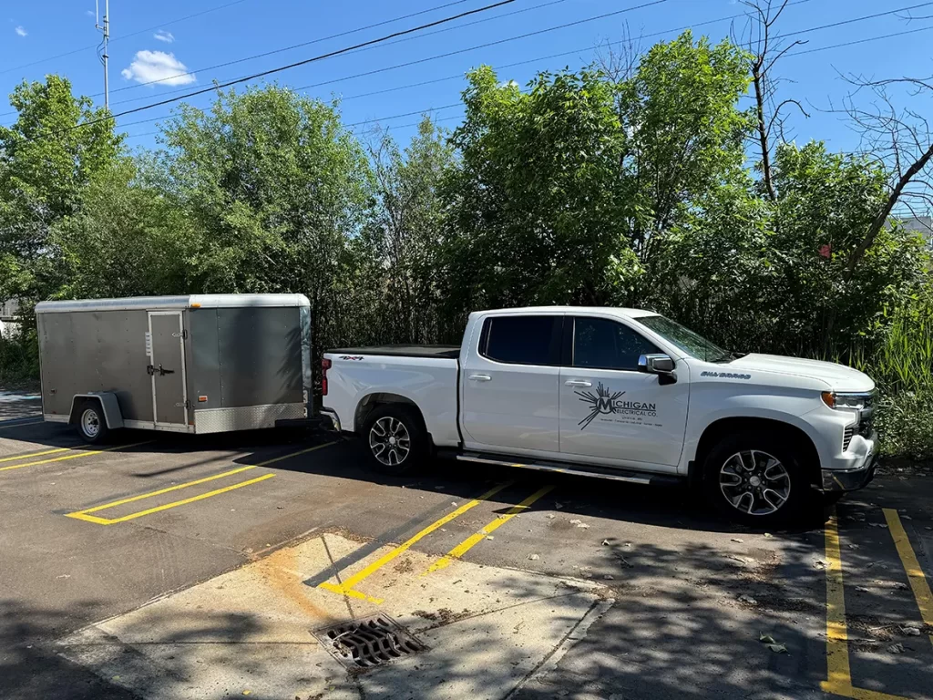 Michigan Electrical Company Truck and Trailer